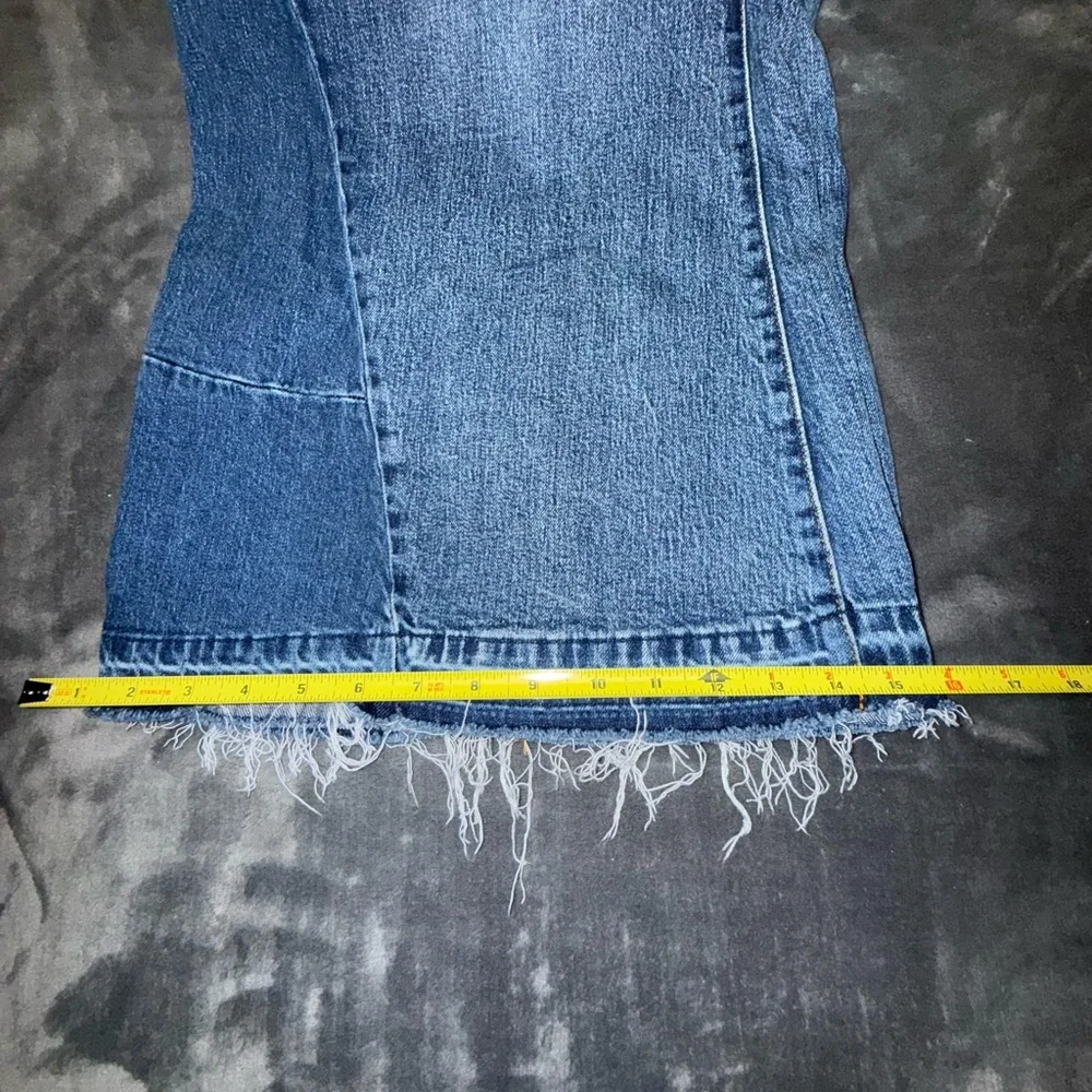 Pilcro Wide Leg Jeans in Classic Blue Size 16